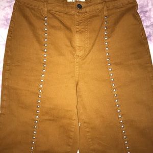 High wasted free people flare jeans.